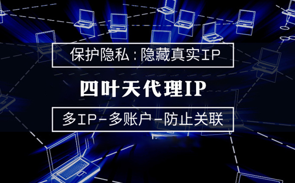 【蓬莱代理IP】代理服务器的类型有哪些？四叶天代理IP怎么样